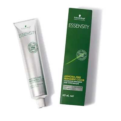หลอดและกล่องผลิตภัณฑ์เปลี่ยนสีผม ESSENSITY