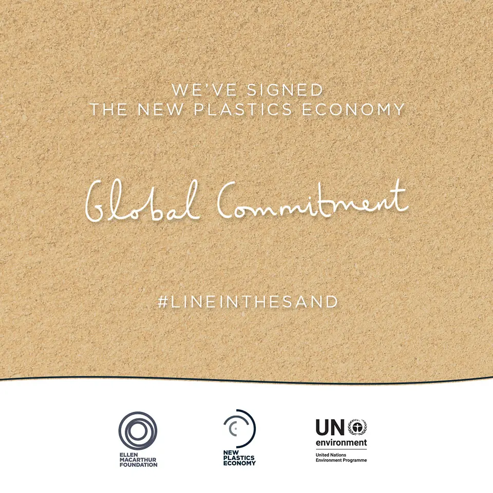 เฮงเค็ลเป็นหนึ่งในองค์กร 250 แห่งที่ร่วมลงนามใน ‘Global Commitment’ หรือพันธสัญญาทั่วโลกของ New Plastics Economy