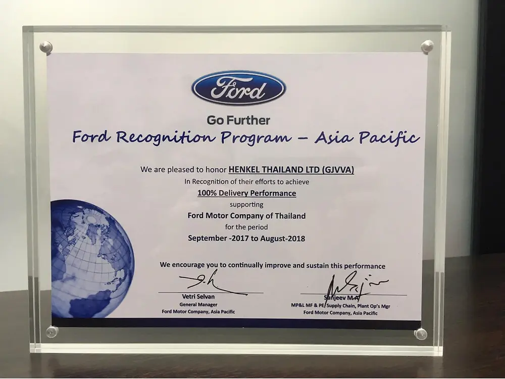 ได้รับการยอมรับในประสิทธิภาพการส่งมอบงานเต็ม 100%